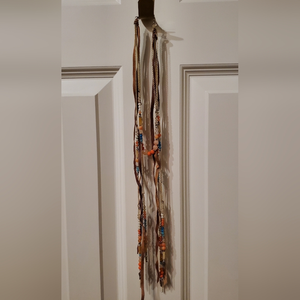 Nakamol Bohemian Beaded Necklace with Tassels